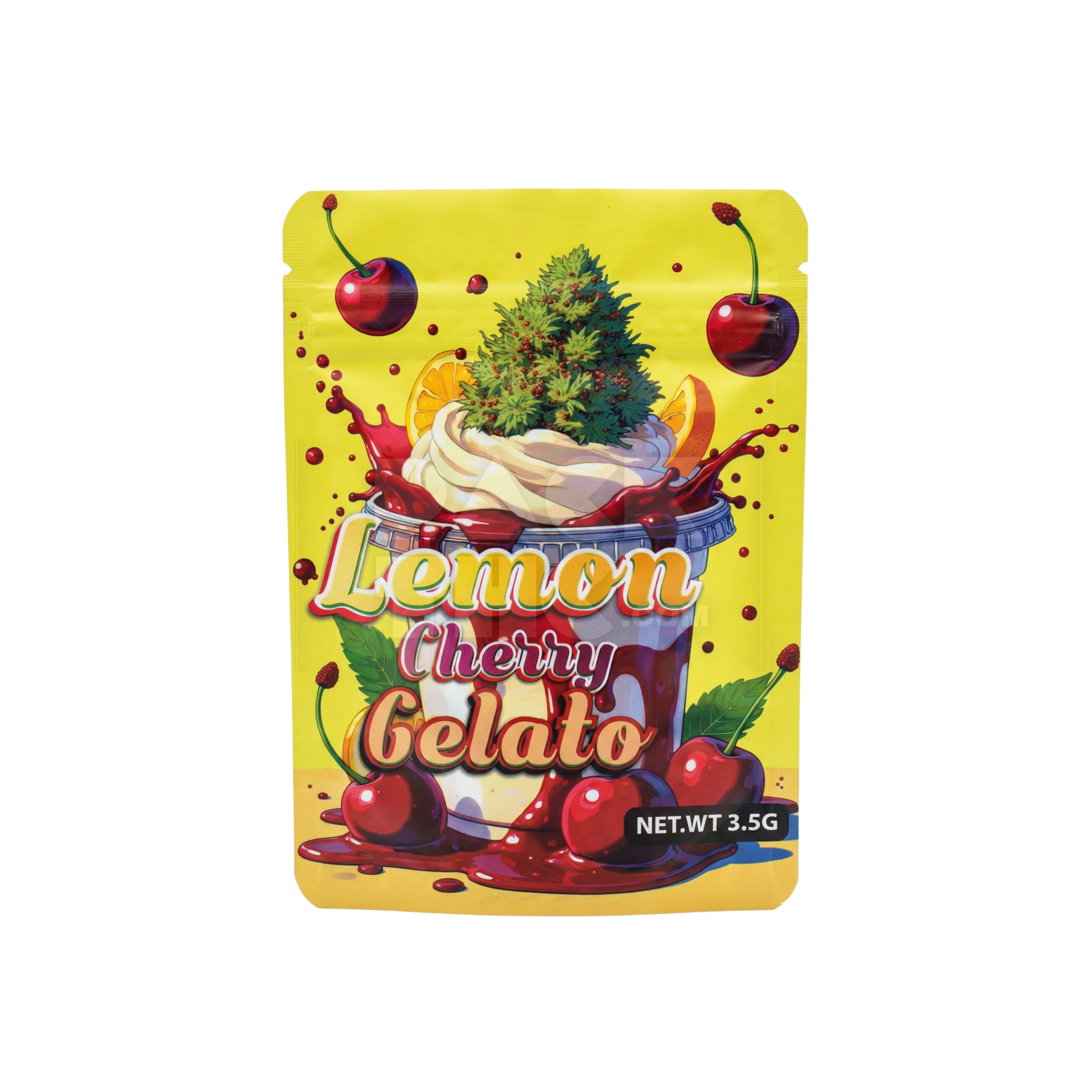 3.5 Grams Lemon Cherry Gelato Sweet Harvest | Custom Mylar Bags