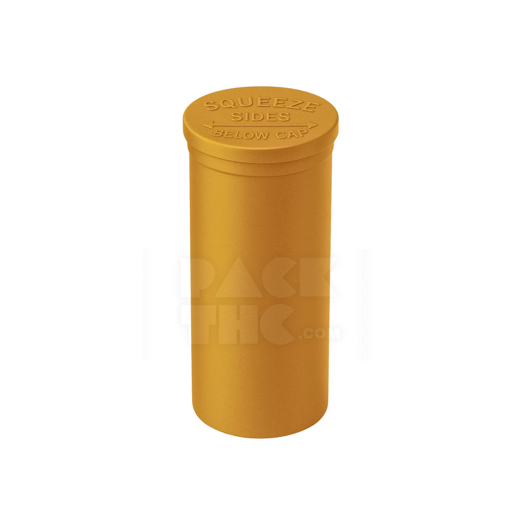60 DRAM POP TOP VIAL - 1/2OZ - GOLDEN - (75 COUNT)