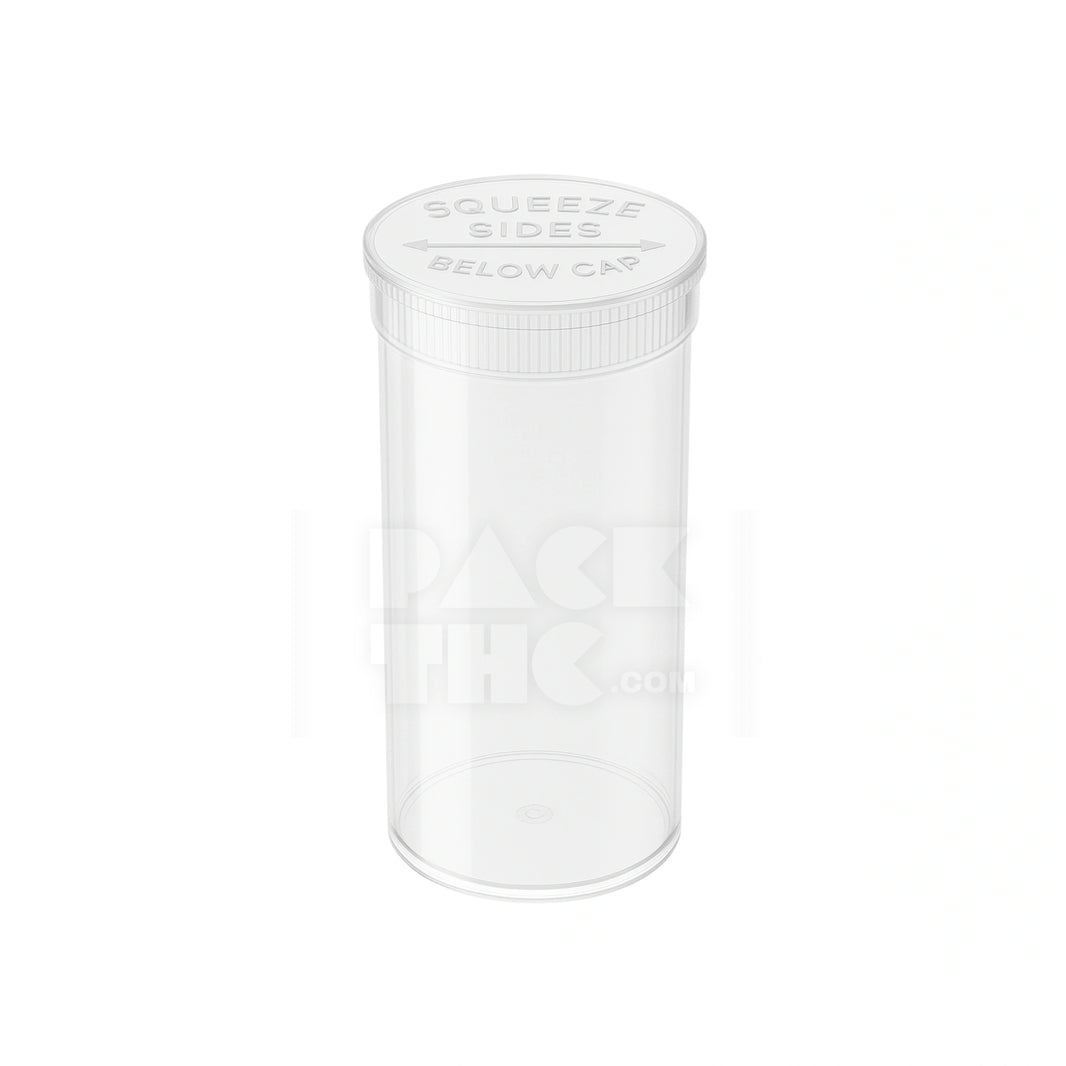 60 DRAM POP TOP VIAL - 1/2OZ - CLEAR - (75 COUNT)