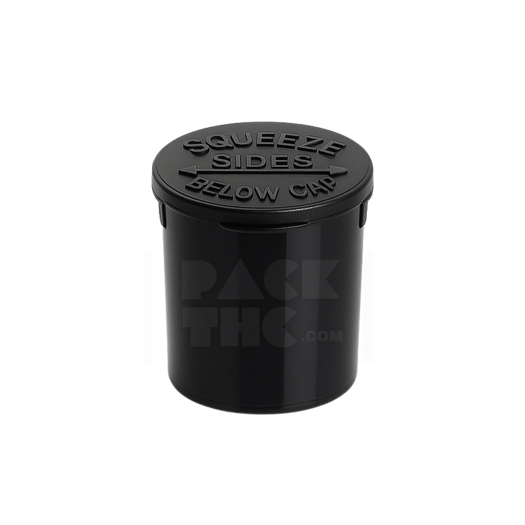 6 DRAM POP TOP VIAL - BLACK - (600 COUNT)