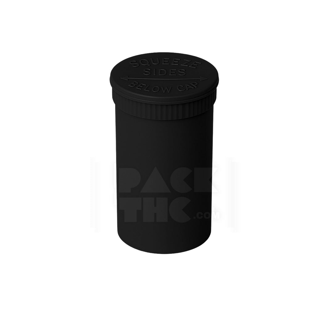30 DRAM POP TOP VIAL - 1/4OZ - BLACK - (160 COUNT)