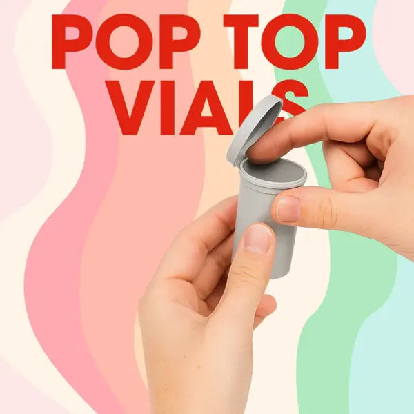 How to Use Pop Top Vials Properly for Storage and Organization – PackTHC