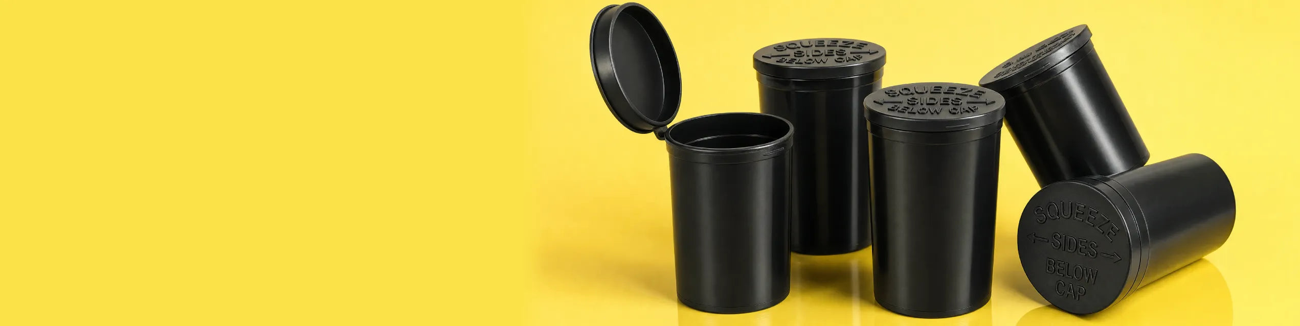 Pop Top Bottles Black