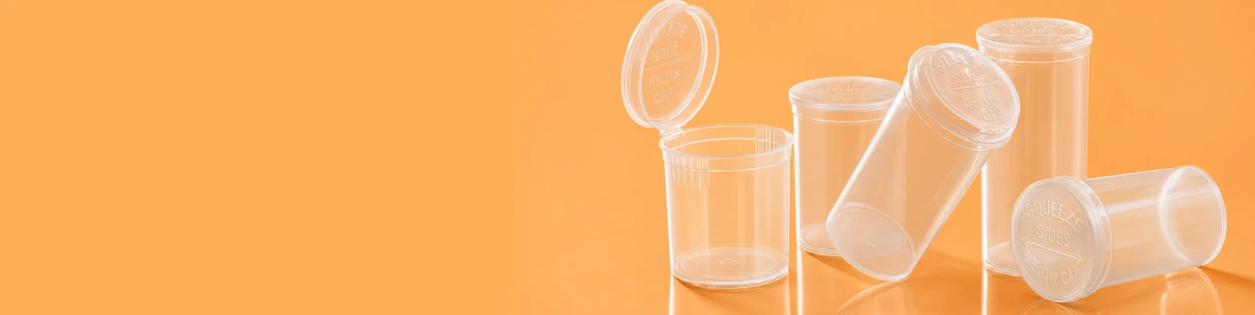Pop Top Bottles Clear