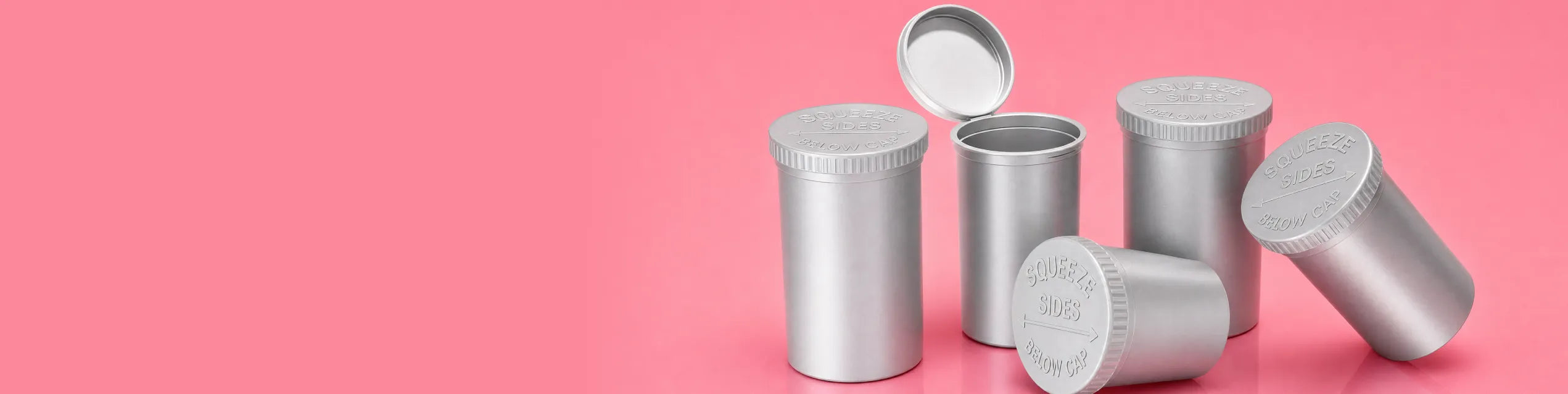 Pop Top Bottles Silver