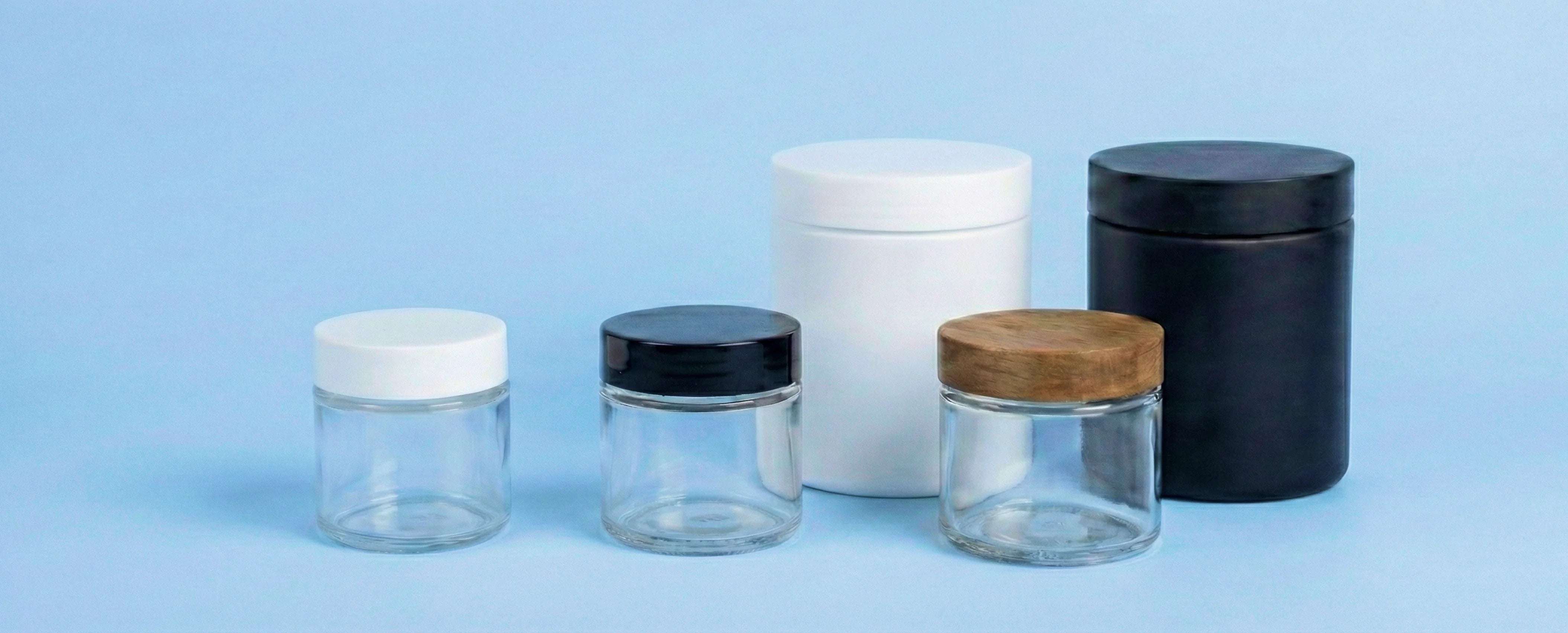 SCREW TOP GLASS JARS