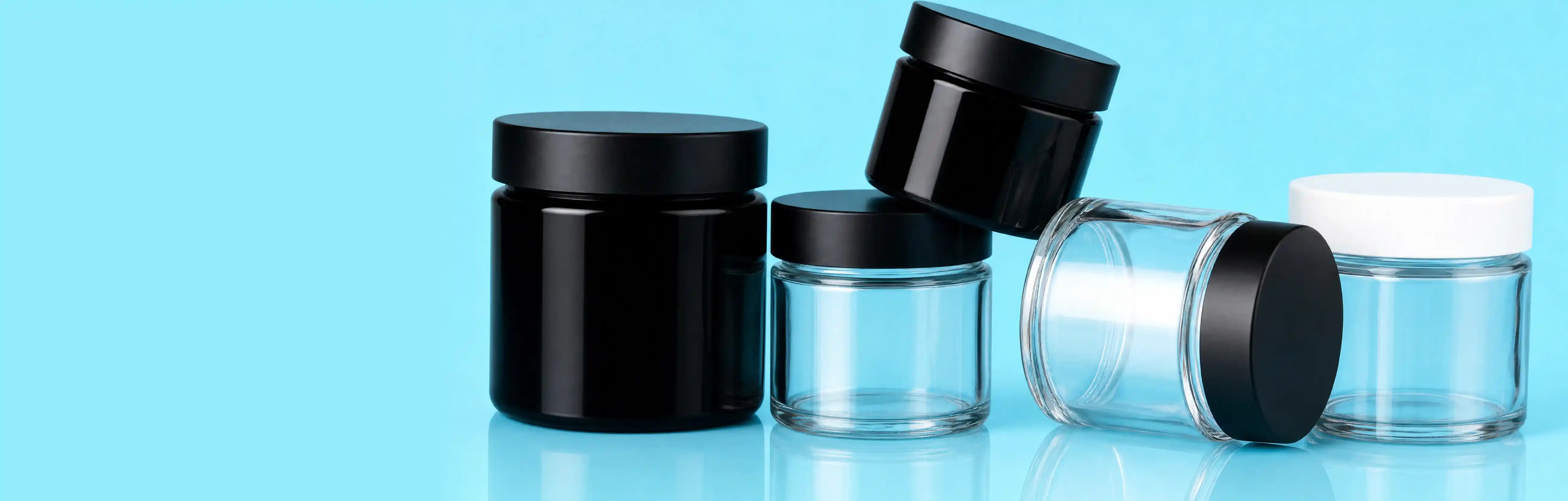 SCREW TOP GLASS JARS
