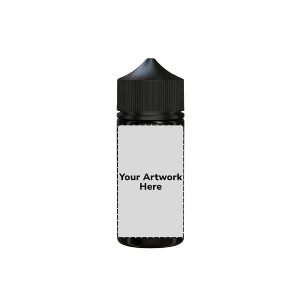 Chubby Gorilla 100ML V3 Unicorn Plastic Squeeze Bottle PET CR – Opaque Black with Black Cap