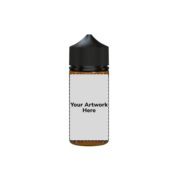 Chubby Gorilla 100ML V3 Unicorn Plastic Squeeze Bottle PET CR – Translucent Amber with Black Cap