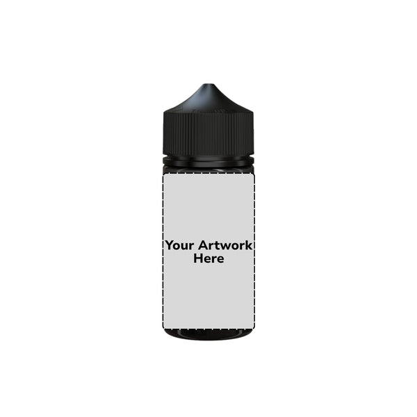 Chubby Gorilla 100ML V3 Unicorn Plastic Squeeze Bottle PET CR – Translucent Black with Black cap