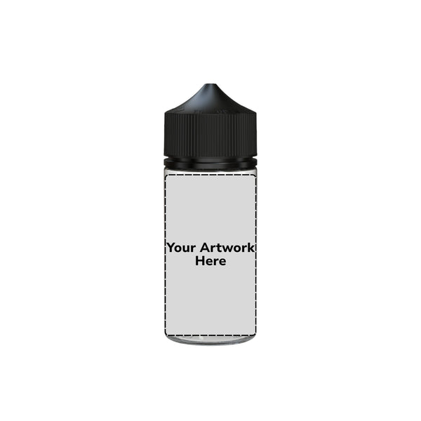 Chubby Gorilla 100ML V3 Unicorn Plastic Squeeze Bottle PET CR – Clear with Black Cap