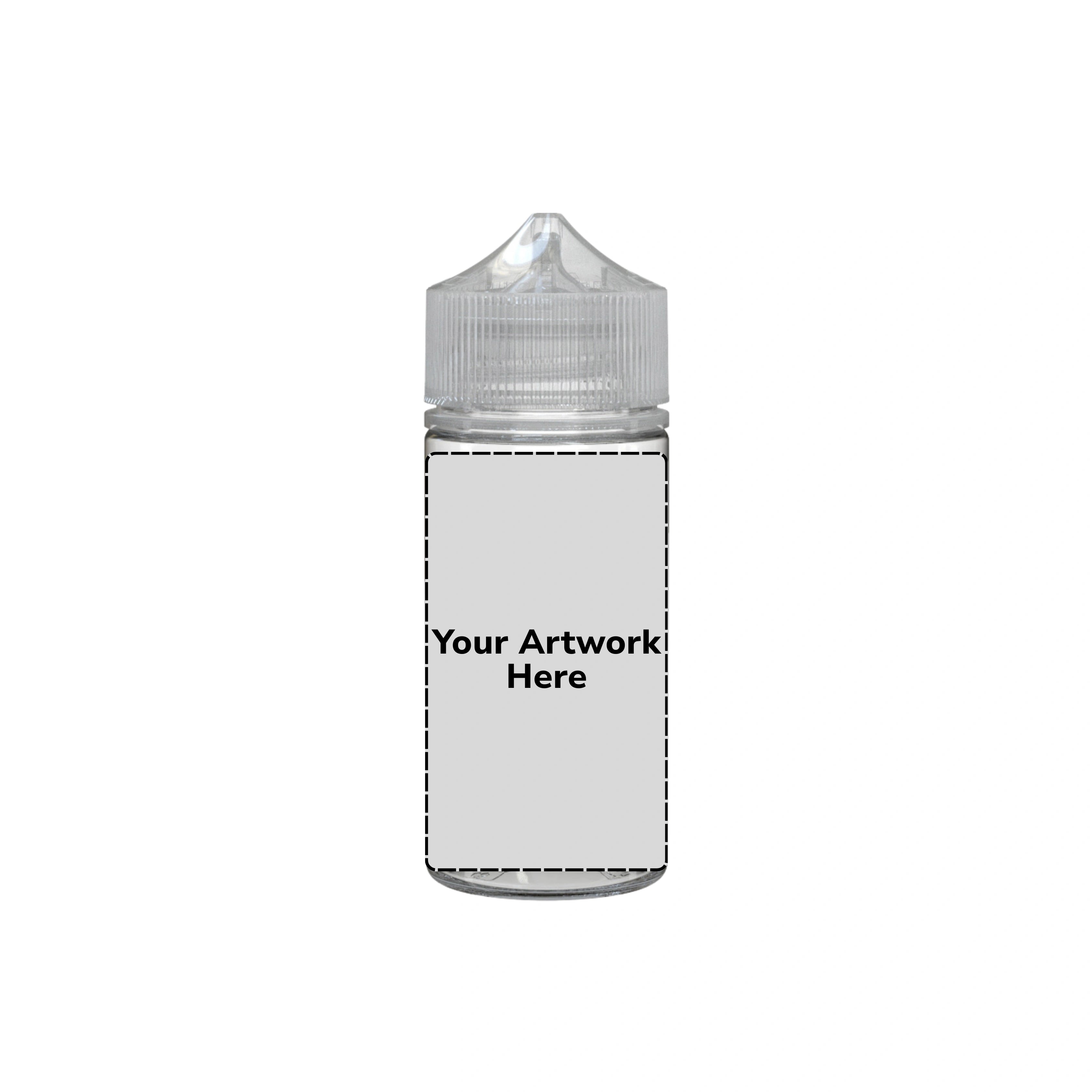 100ml v3 unicorn bottle clear clear cap