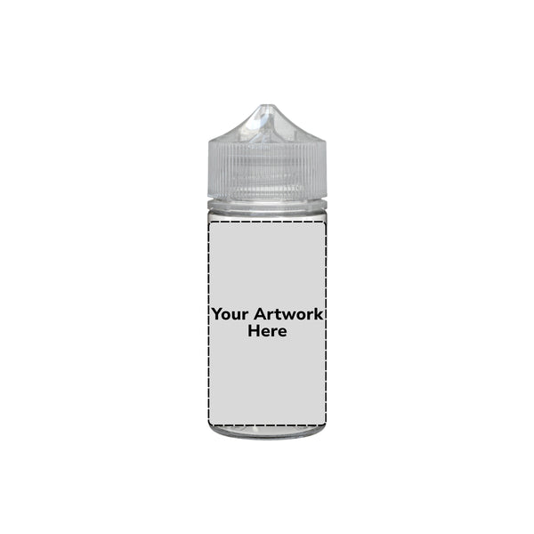 Chubby Gorilla 100ML V3 Unicorn Plastic Squeeze Bottle PET CR – Clear with Clear Cap