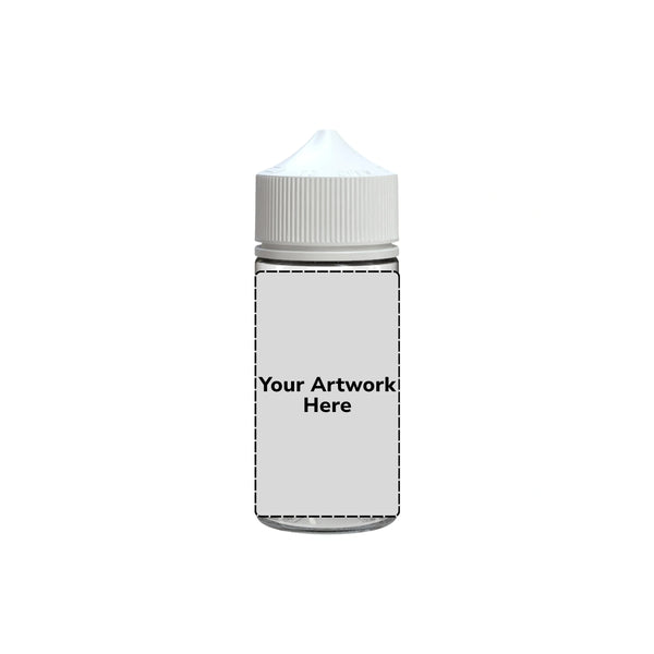 Chubby Gorilla 100ML V3 Unicorn Plastic Squeeze Bottle PET CR – Clear with White Cap