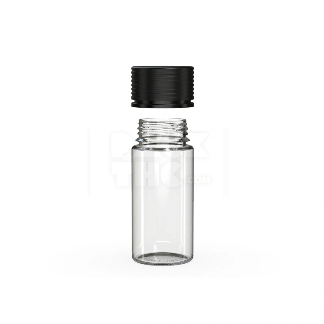 100ml spiral cr bottle clear natural black cap 400 count