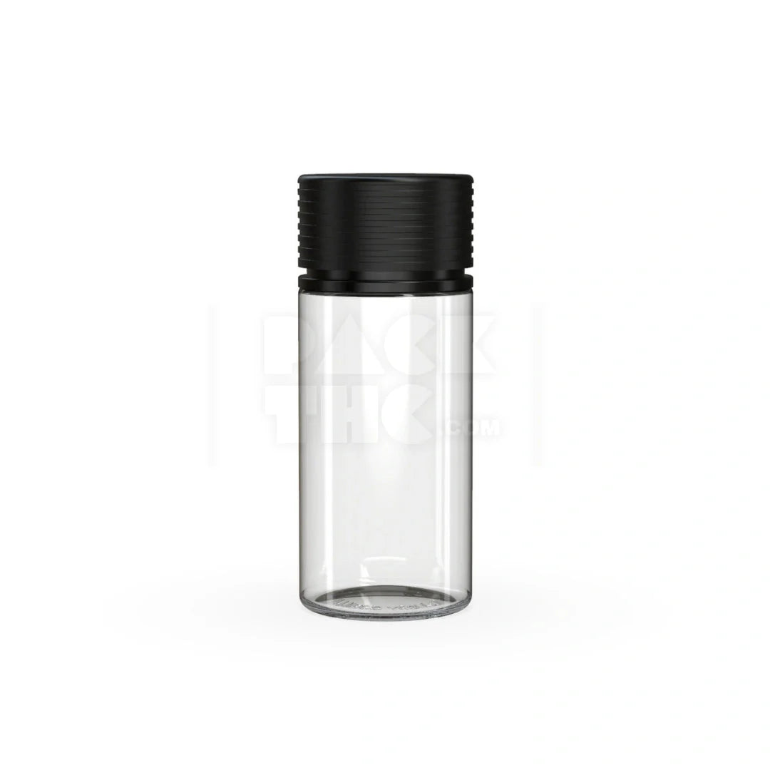 100ml spiral cr bottle clear natural black cap 400 count