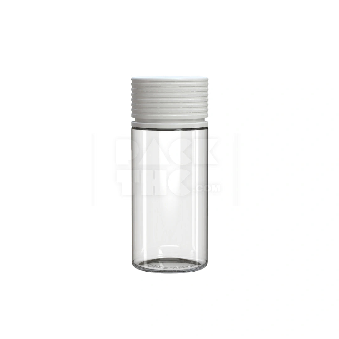 100ml spiral cr bottle clear natural white cap 400 count