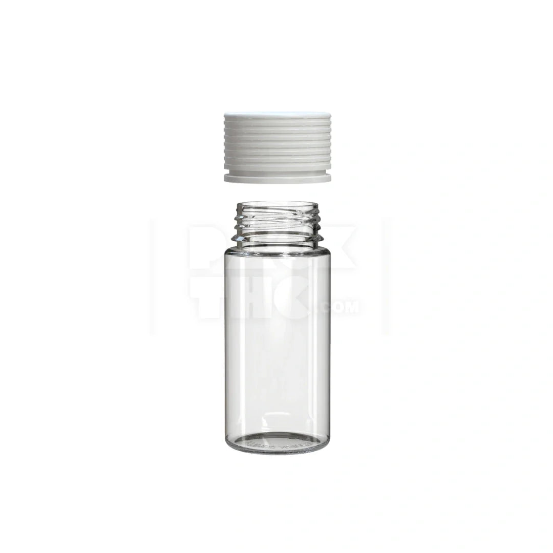 100ml spiral cr bottle clear natural white cap 400 count