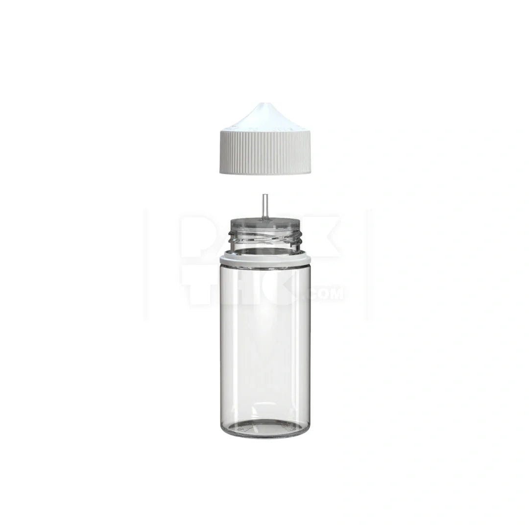 100ml v3 pet unicorn bottle cr clear natural white cap 400 count