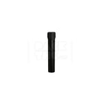 100mm aviator cr tube flat bottom opaque black 500 count