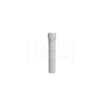 100mm aviator cr tube flat bottom opaque white 500 count