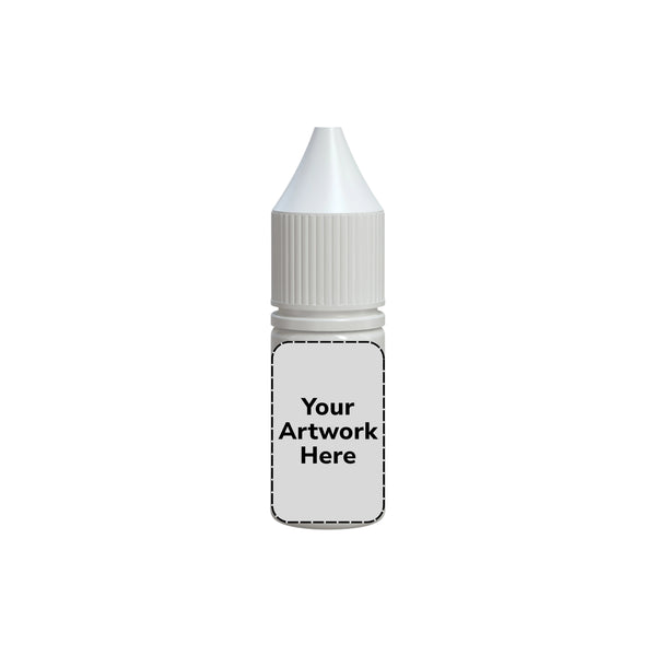 Chubby Gorilla 10ML Unicorn Plastic Squeeze Bottle PET CR – Opaque White With White Cap