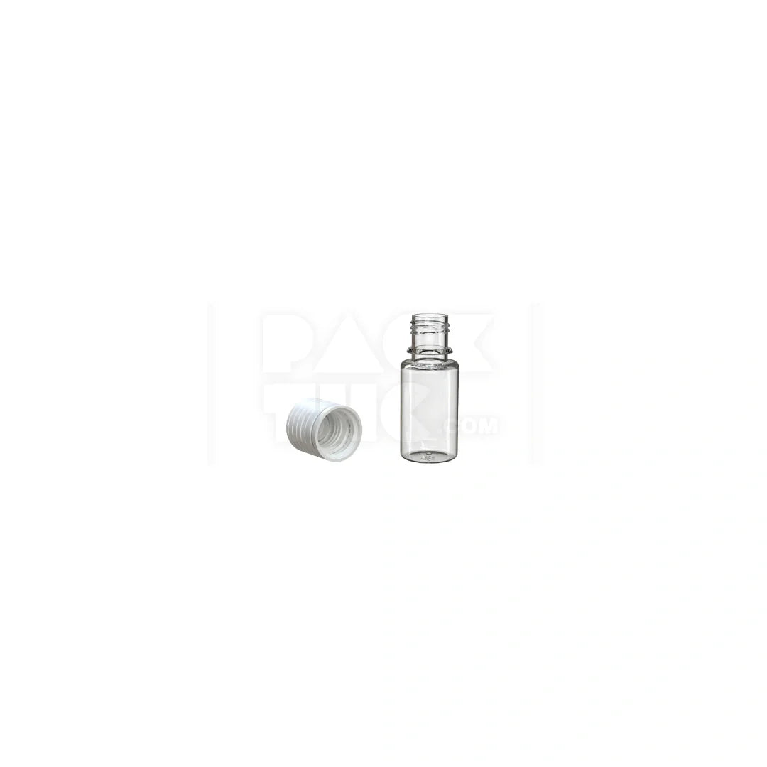 10ml spiral cr bottle clear natural white cap 1000 count