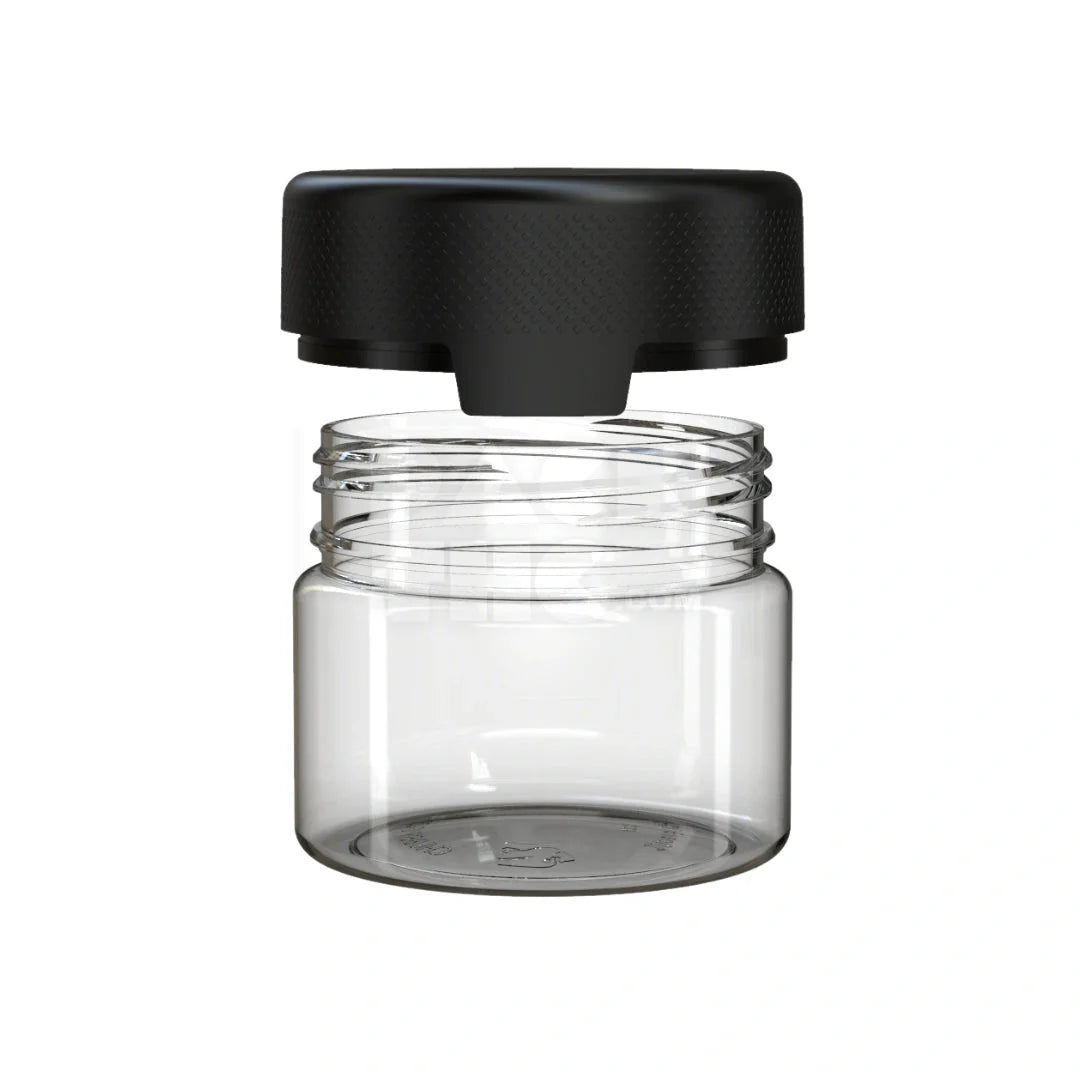 10oz aviator cr xl container clear natural black cap 80 count