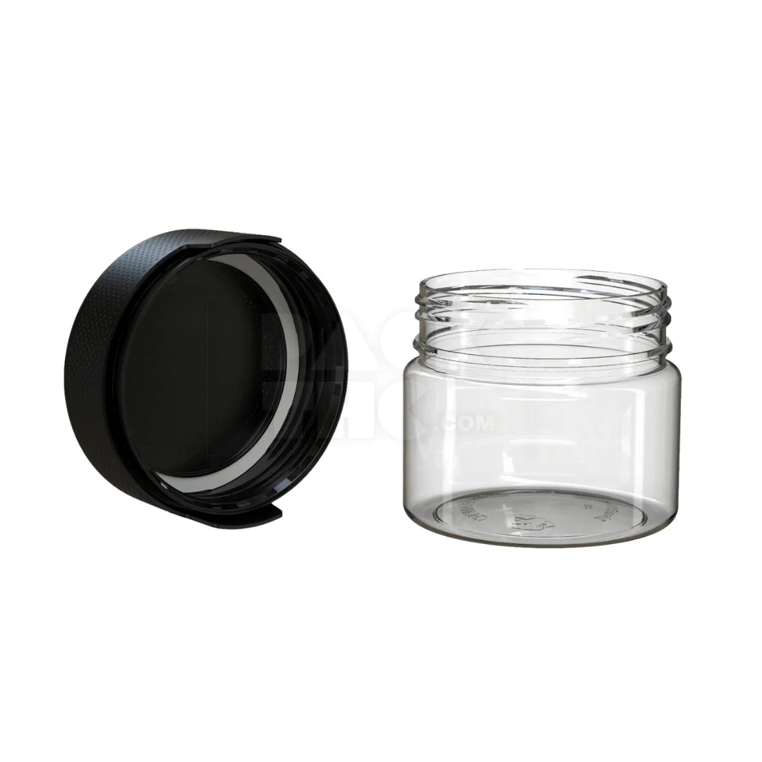10oz aviator cr xl container clear natural black cap 80 count