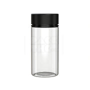 10oz 300cc spiral wide mouth container clear natural black cap 120 count