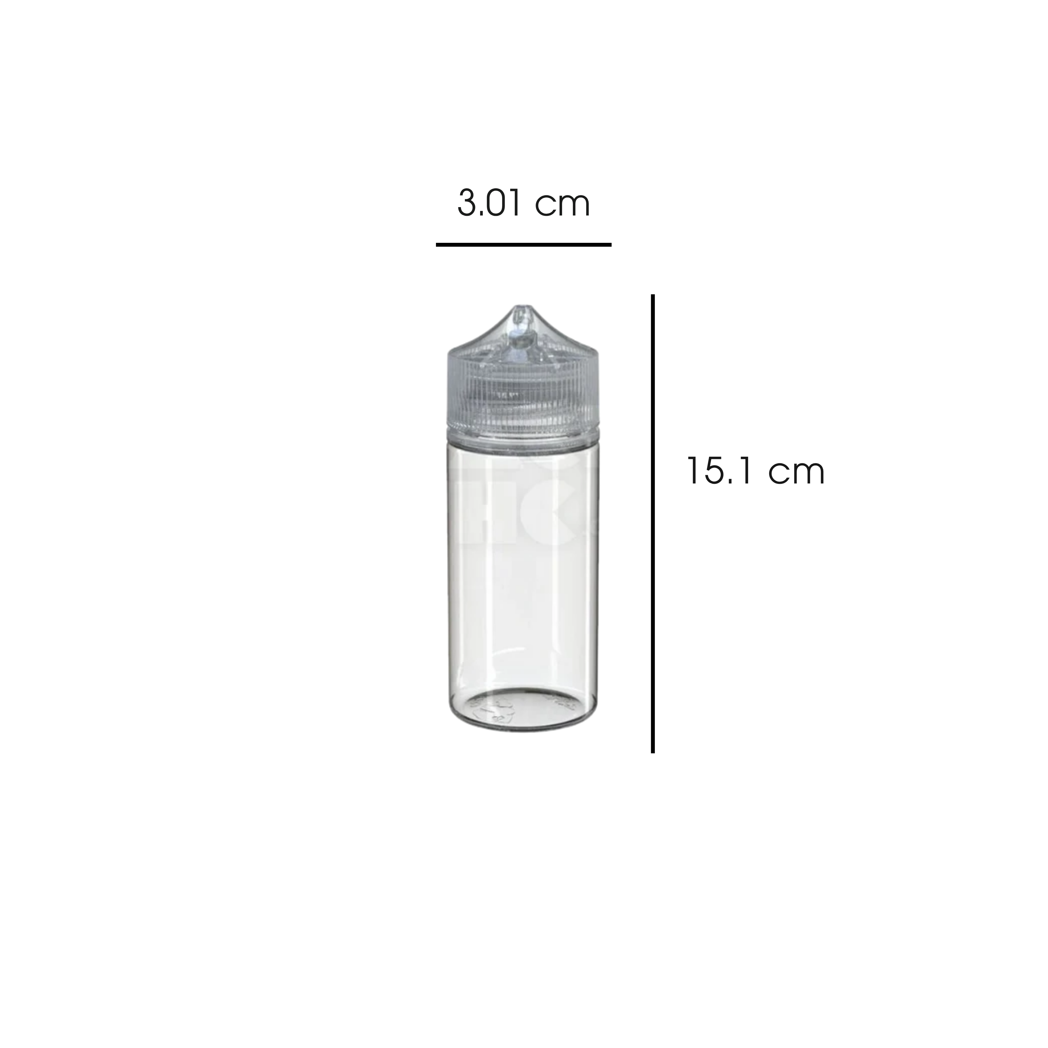 100ml Unicorn Bottle Clear - (400 count)