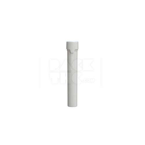 115mm aviator tube flat bottom opaque white 500 count