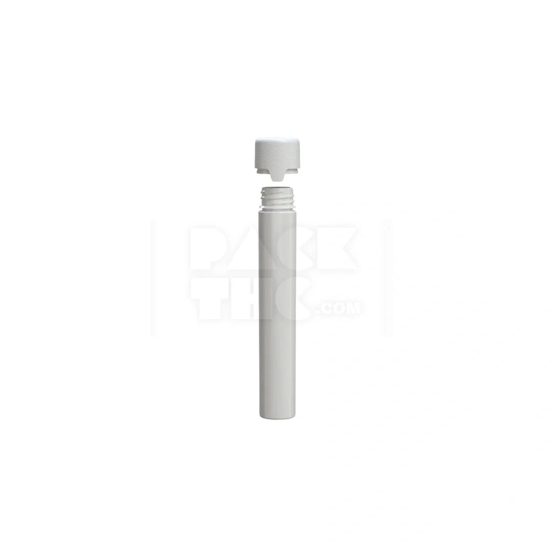 115mm aviator tube flat bottom opaque white 500 count
