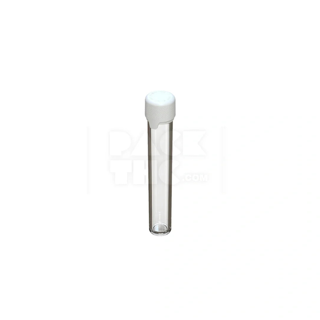115mm aviator tube flat bottom clear natural white cap 500 count