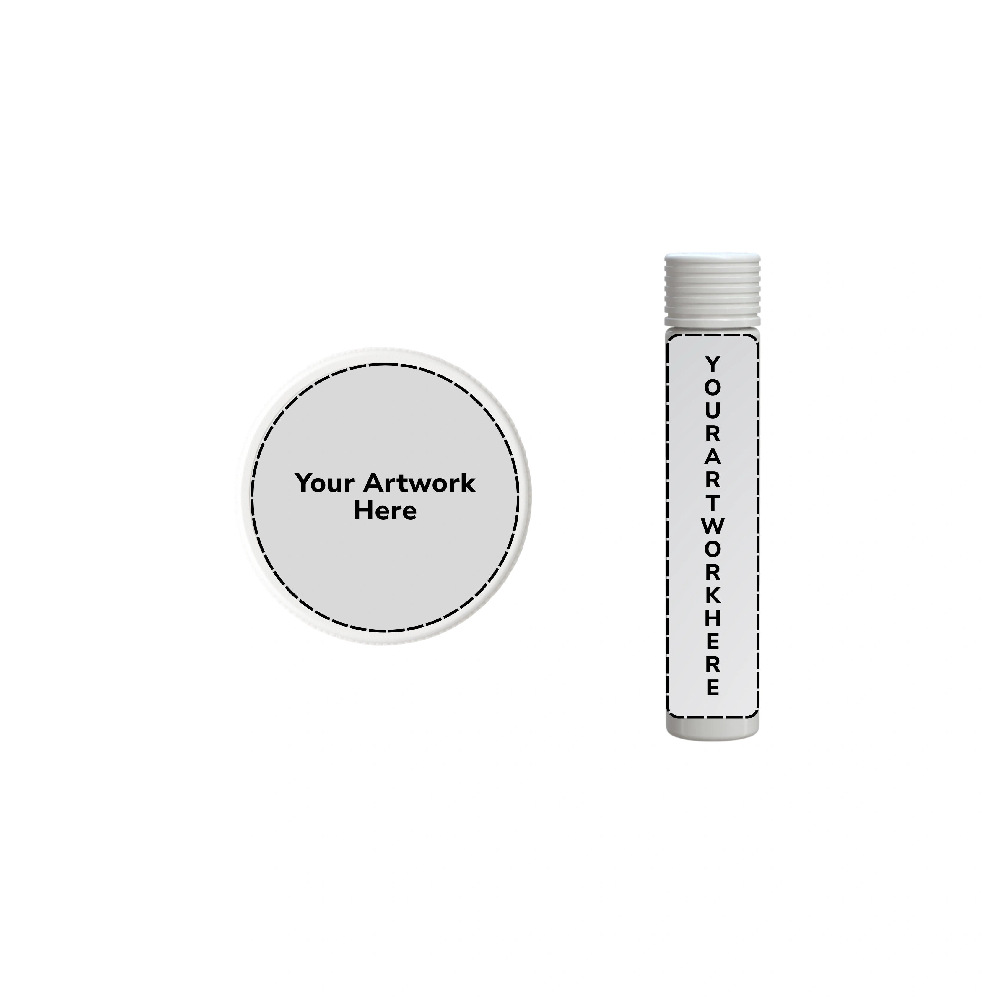 115mm spiral cr blunt tube opaque white