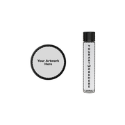 115mm spiral cr blunt tube clear black cap