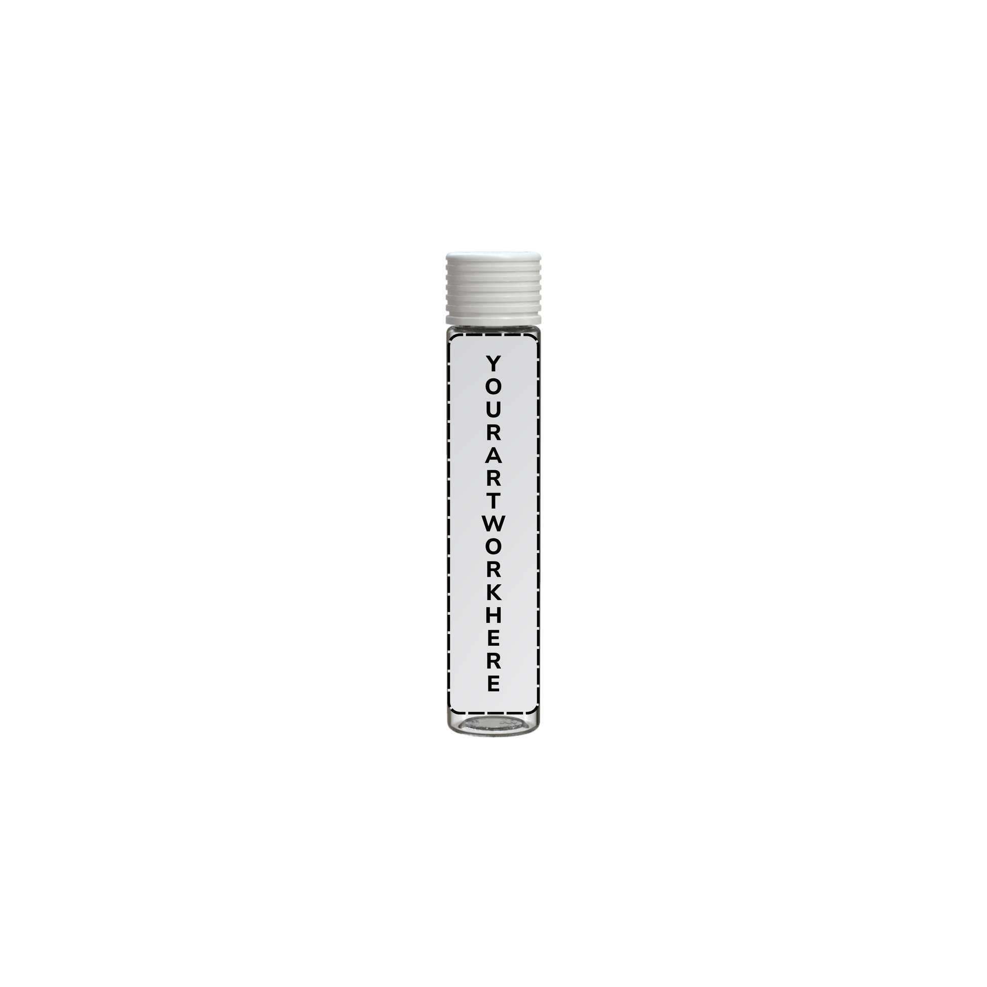 115mm spiral cr blunt tube clear white cap