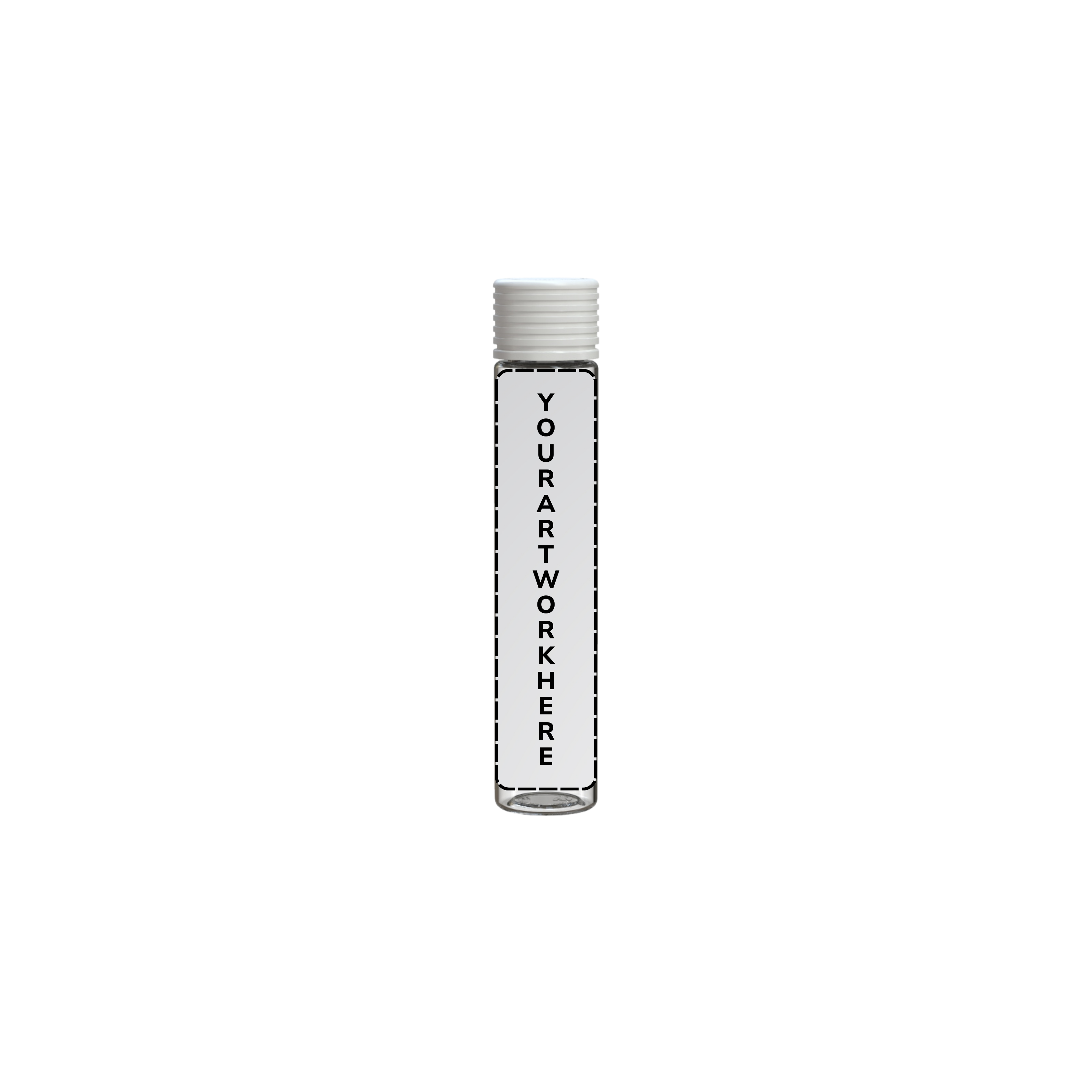 115mm spiral cr blunt tube clear white cap