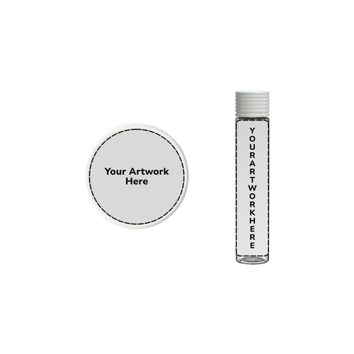 115mm spiral cr blunt tube clear white cap