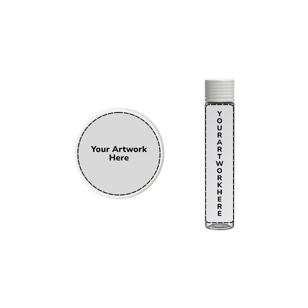 Chubby Gorilla 115mm Spiral CR Plastic Blunt Tubes – Clear with White Cap