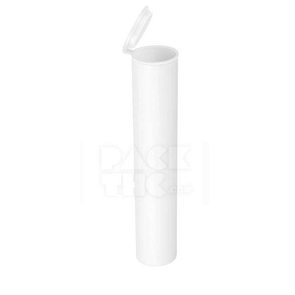 116mm CR Preroll Pop Top Tube - White - (1000 Count)