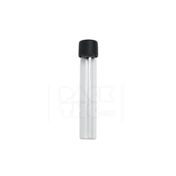 116mm Plastic Blunt Tube - Black Lid - (500 Count)