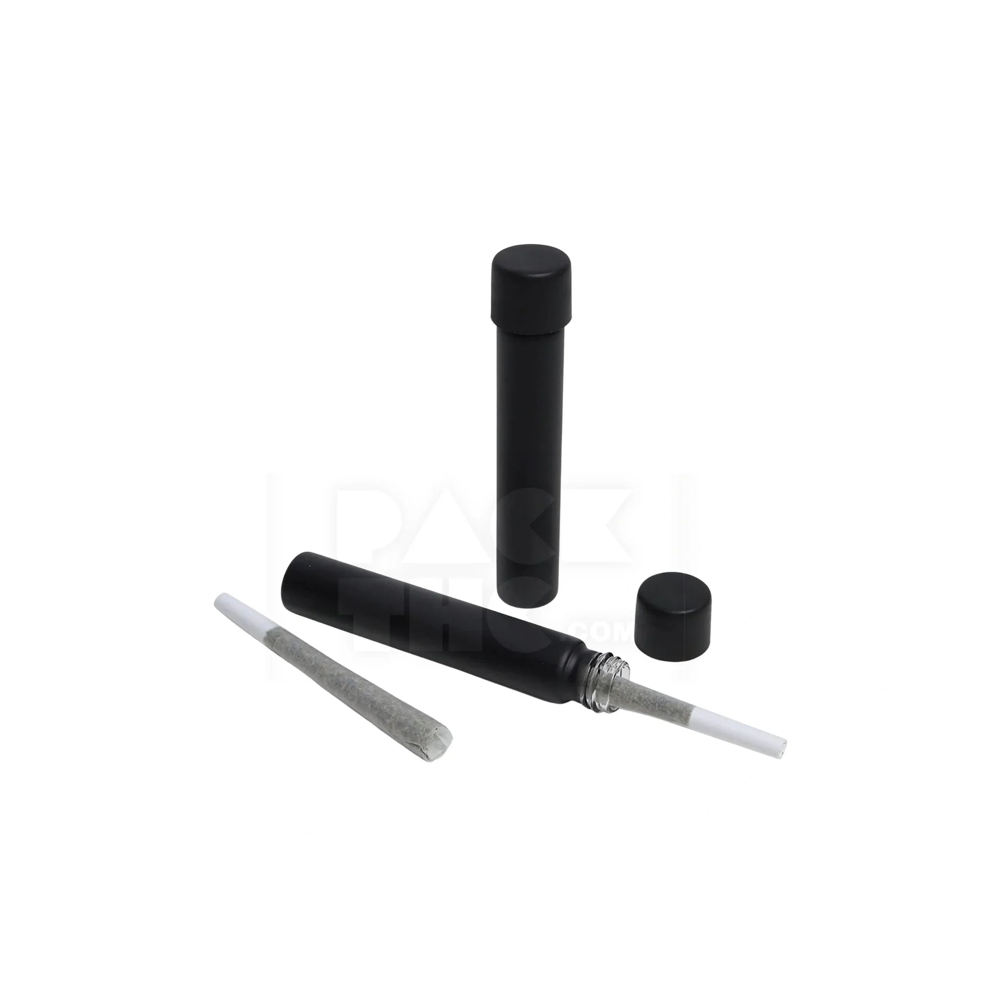 116mm cr matte black blunt tube black cap