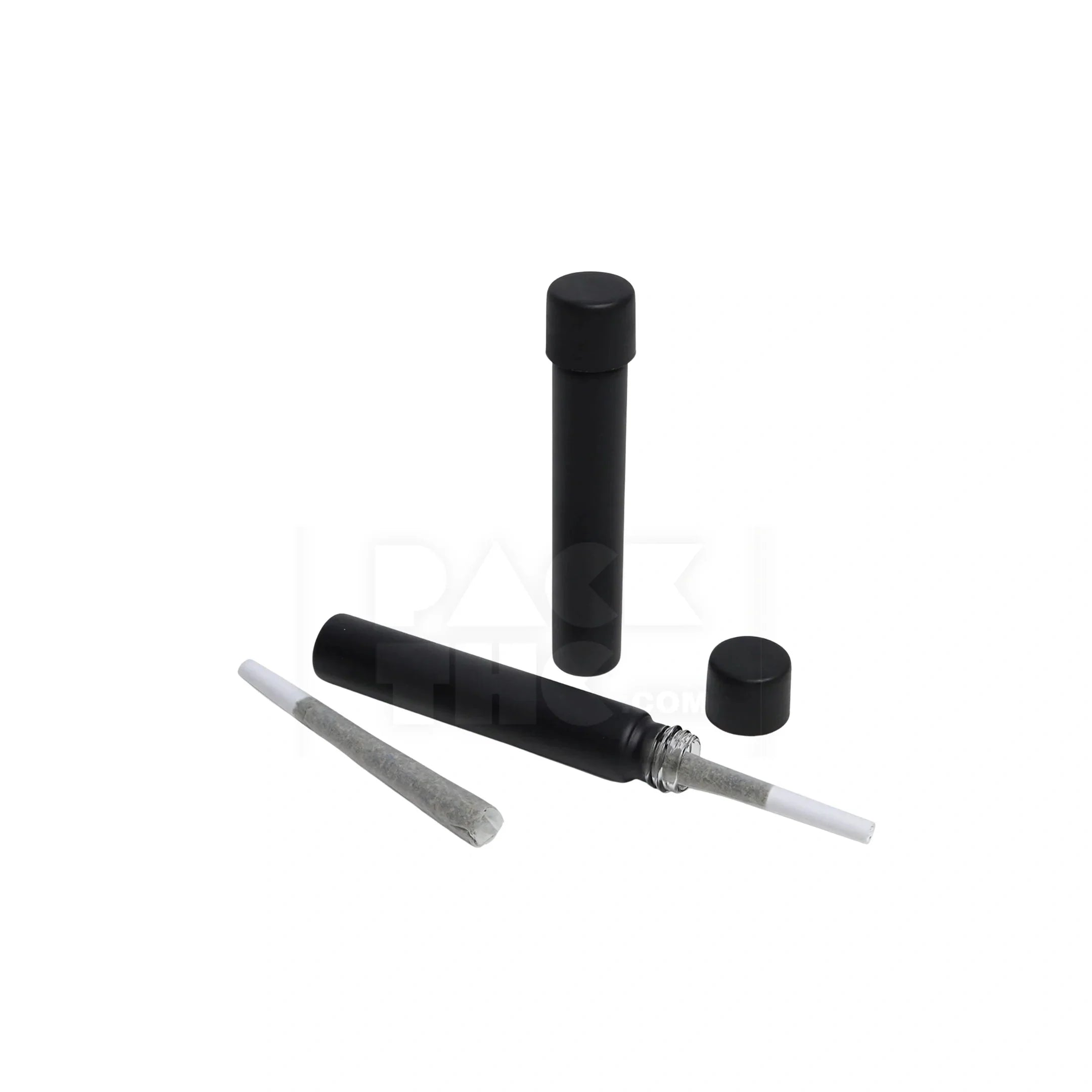 116mm cr matte black blunt tube black cap