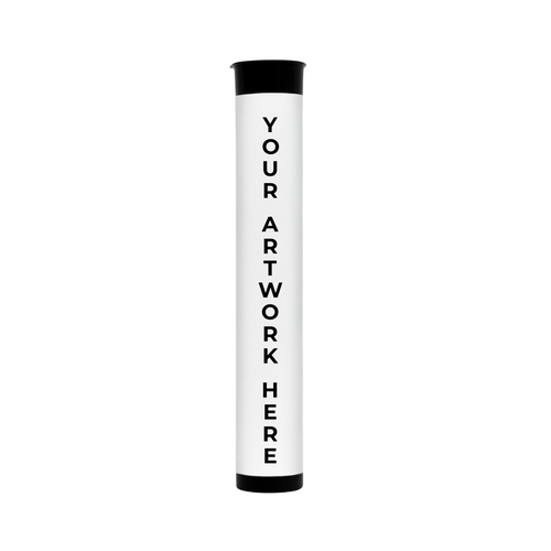 116 mm cr pre roll pop top tube black 1000