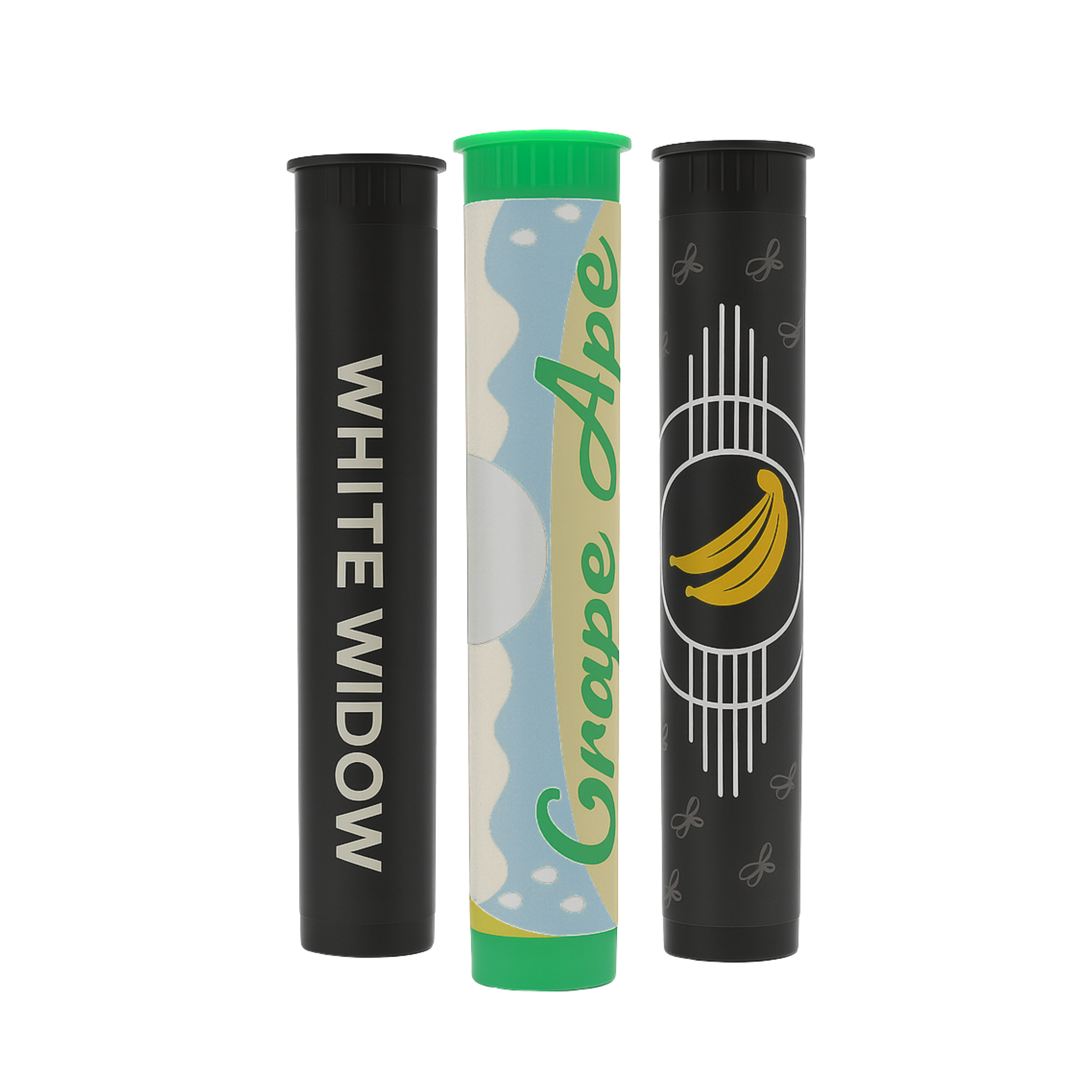 116 mm cr pre roll pop top tube black 1000