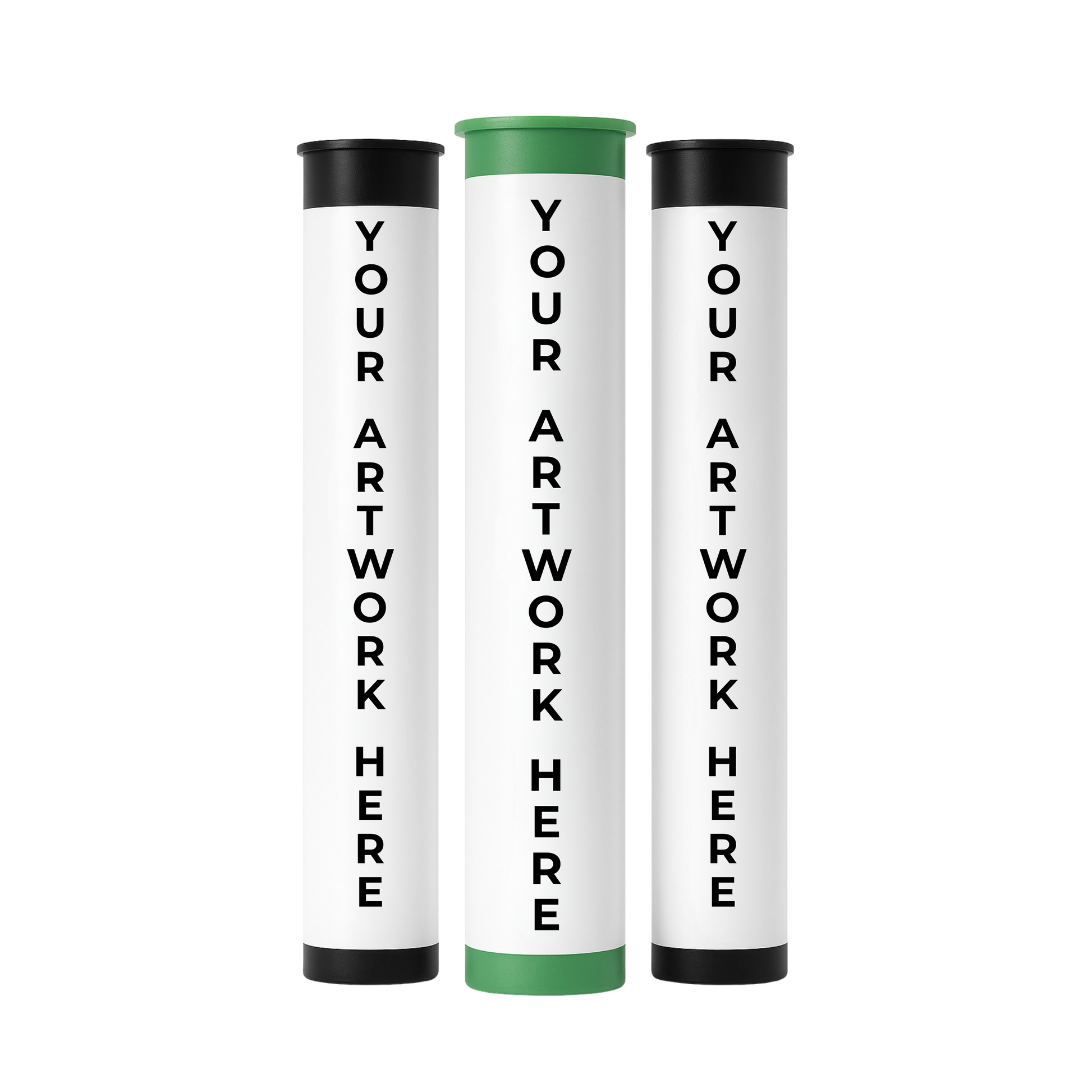 116 mm cr pre roll pop top tube black 1000
