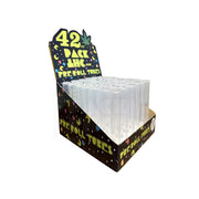 72mm cr pop top tube clear 42 count display pack