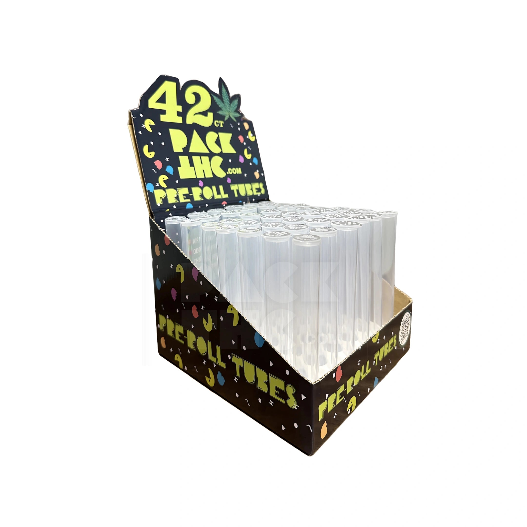 72mm cr pop top tube clear 42 count display pack