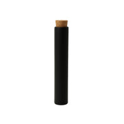 116mm cr matte black glass blunt tube with wooden cork